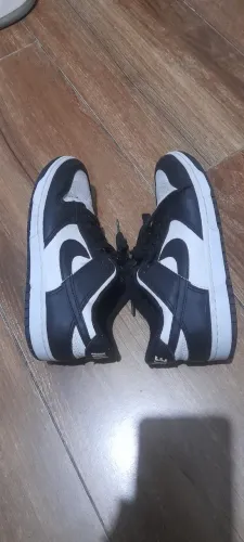 Tênis N33 Nike Dunk SB preto e branco infantil