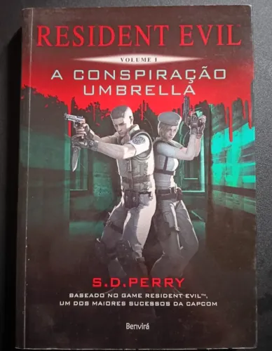 Livro Resident Evil - A conspiração umbrella - S.D. Perry Vol. 1