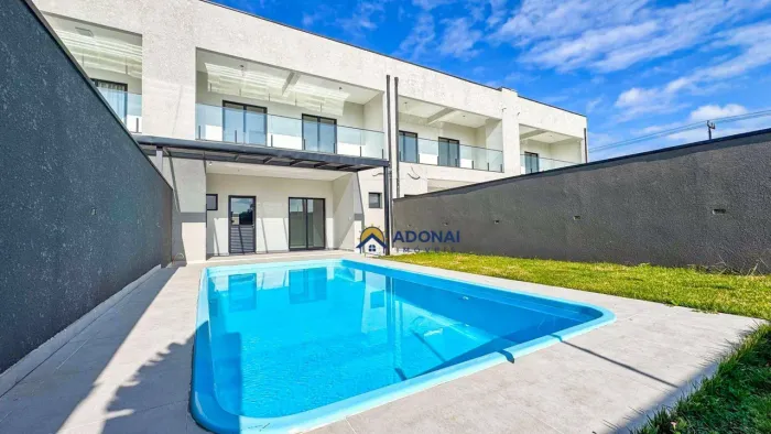 Sobrado Novo, com 4 dormitórios, Piscina, à venda, 171 m² por R$ 880.000 - Brejatuba - Gua