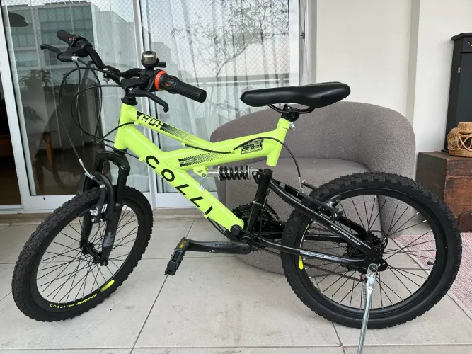 Bicicleta Infantil Colli GPS Full Suspension Aro 20 - 21 Marchas