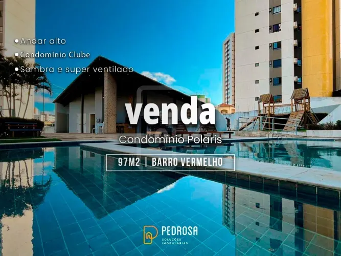 Apartamento à venda com 98 m2 - 3 quartos - no bairro de Barro Vermelho/Natal - 2 vagas
