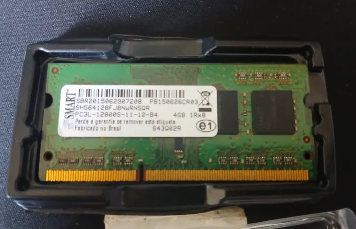 Memória ram ddr3 4gb notebook