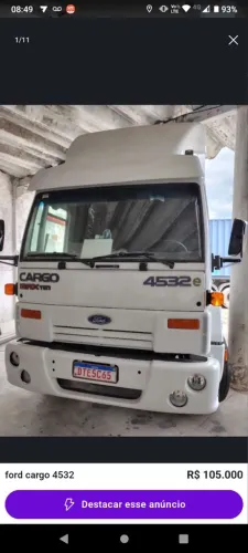 Ford cargo 4532e