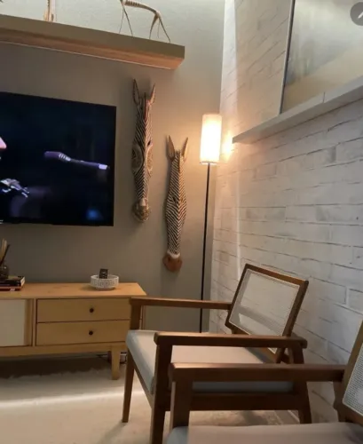 Luminária de Chão Tieesa Moderna Dimerizável para Quarto e Sala