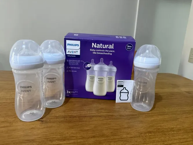 Philips Avent Natural Mamadeira kit com 3 de 330/ml