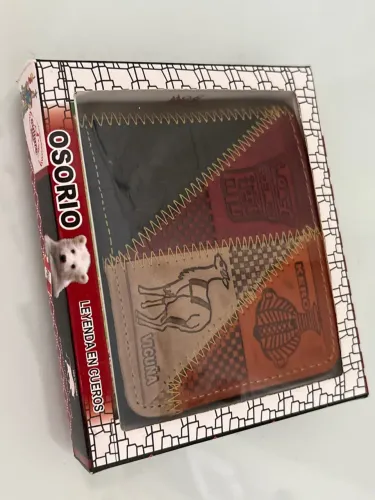 CARTEIRA PERUANA DE COURO MASCULINA BOLSA PORTA CARTÃO ARTESANAL PEÇA ÚNICA