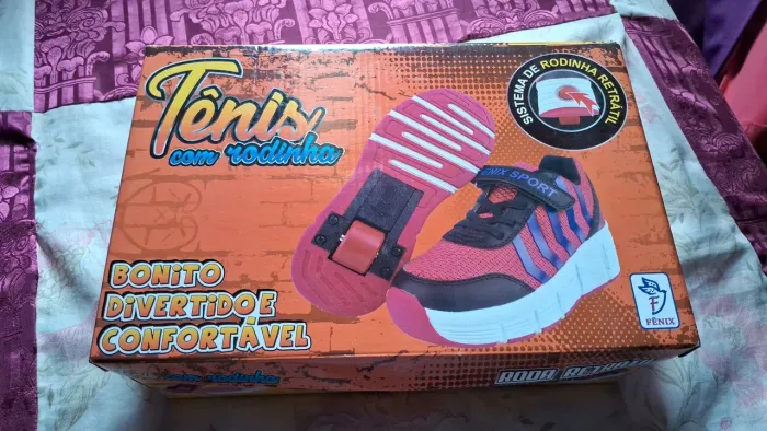 Tênis infantil com rodinhas - Tam. 32 (Azul)