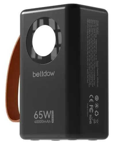 POWER BANK BETTDOW 40.000mAh 65W - POTÊNCIA E AUTONOMIA PARA O SEU DIA