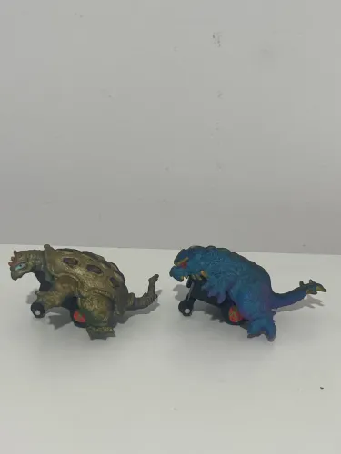 2 Carrinhos Monstros T.L. Toys Vintage Anos 90 Colecionáveis