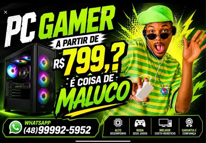 Pc Gamer na Promoção Novo Lacrado na Caixa