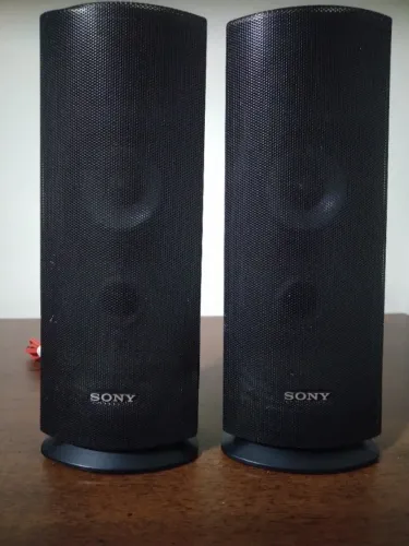 Par de caixa acústica sony sstsb111 preta