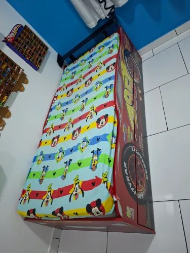 Cama Original Disney tamanho Solteiro com auxiliar
