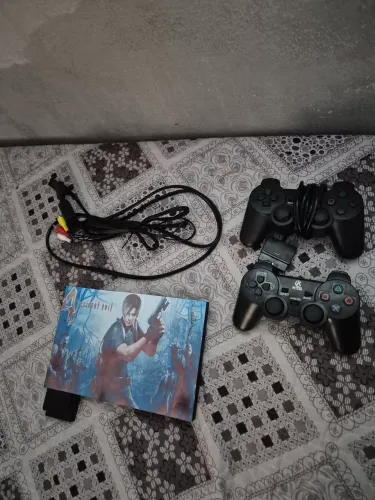 PS2 VIA PEN DRIVE + DOIS CONTROLES + MEMORY CARD