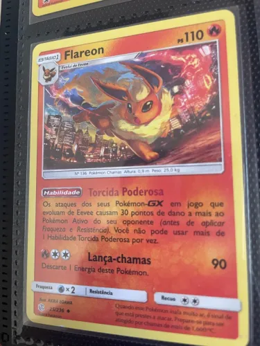 Carta Pokémon flareon 2019