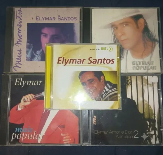 Lote 5 CDs Elymar Santos - Coleção / Relíquias MPB (Ótimo Estado)