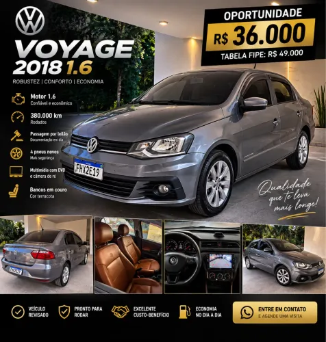 Volkswagen Voyage Comf/highli. 1.6 MI T.flex 8V 4P 2018
