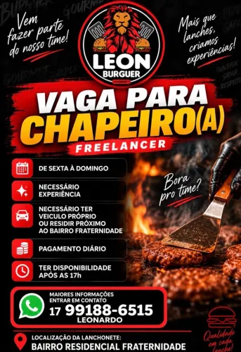 VAGA CHAPEIRO(A)