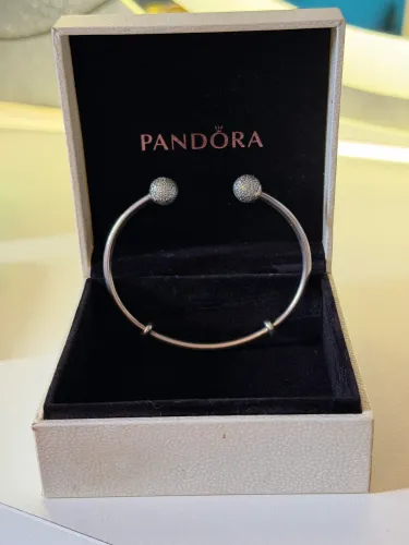 Bracelete pandora open pave 19cm
