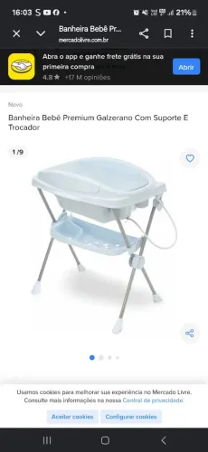 Banheira galzerano com trocador
