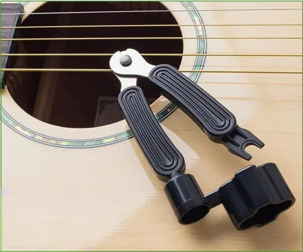 Enrolador de cordas para guitarra e violão 3 em 1 