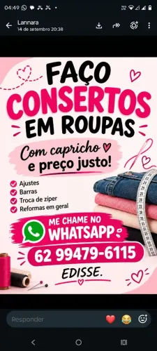 Concerto em roupa!