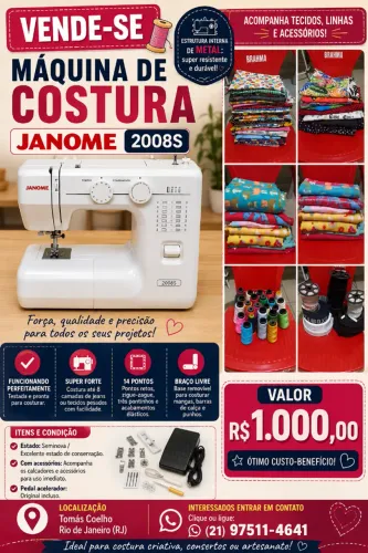 MÁQUINA DE COSTURA JANOME
