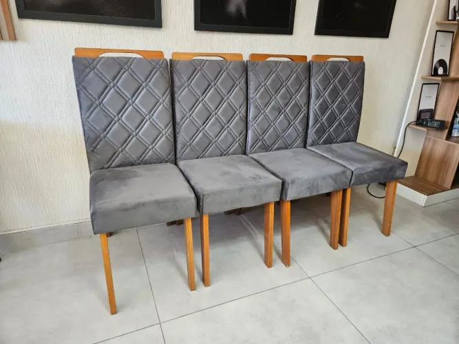 Kit 4 cadeiras Rubi