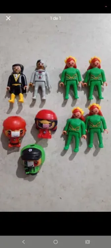 Coleção Kinder ovo Playmobil DC e Copa do mundo 