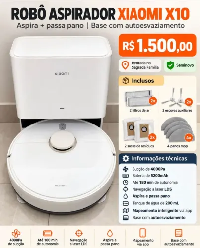 Robô Aspirador Xiaomi X10