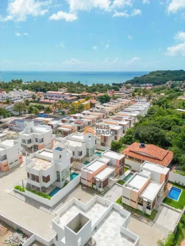 Casa em condomínio na PIPA com 3 dormitórios sendo 2 suítes com piscina à venda, 130 m² po