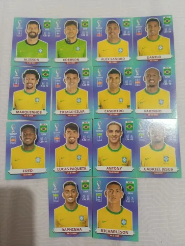 Figurinhas Brasil copa 2022