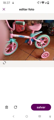 Bicicleta infantil Bandeirantes com rodinha Aro 12