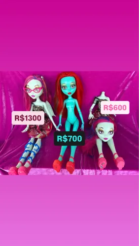 Boneca monster high gigante Voltageous Gore-geous ghoul 70cm com sapato e avarias