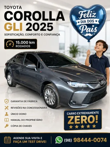 Toyota Corolla GLI 2.0 16V Flex Aut. 2025