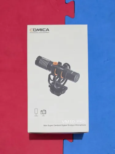 Microfone Shotgun Comica VM10 PRO ESTADO DE NOVO, NA CAIXA