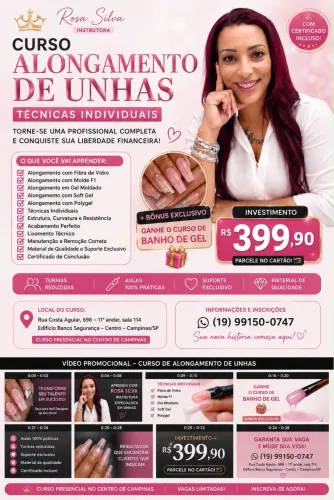 Curso de Alongamento de unhas