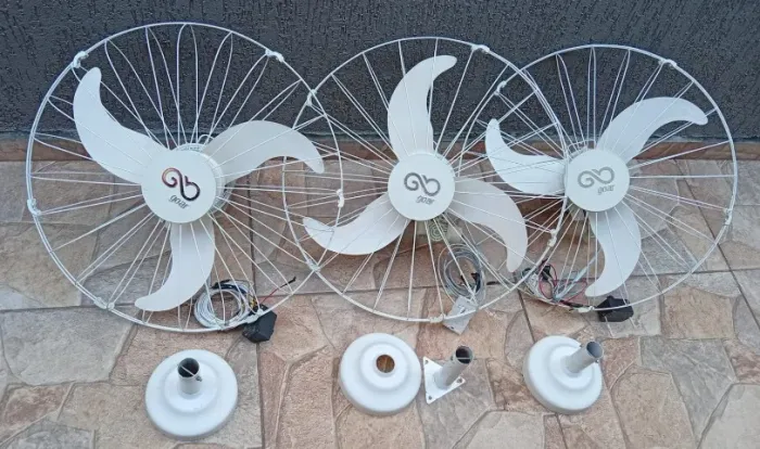 Ventilador de Parede 60 cm Branco Goar Bivolt