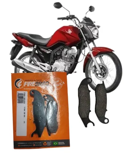 Pastilha de freio CG 150 mix titan cargo fan CBR 125 Yamaha Fazer YS 250