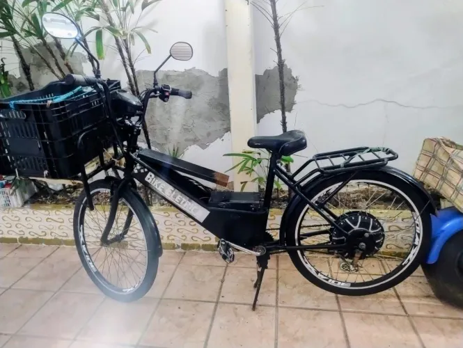 Bicicleta elétrica Cargo Duos 800w lítio