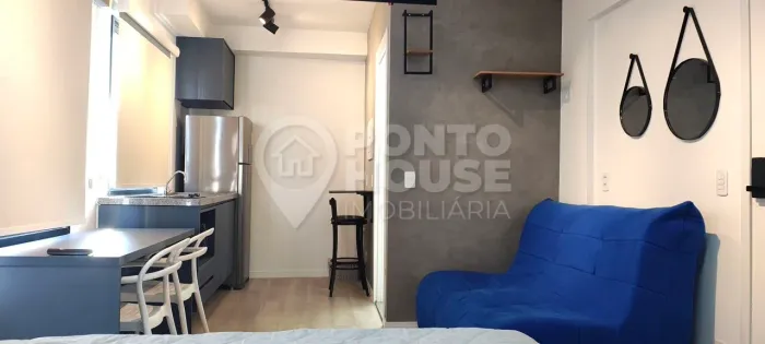Studio mobiliado para locação na Vila Mariana, 24 m², 3 minutos do metrô