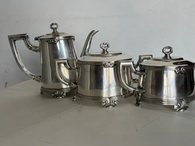 Conjunto Fracalanza em Prata 900 Composto por 3 peças 