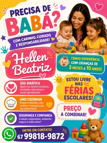 Babá com experiência