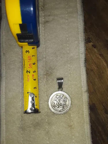 Medalha São Jorge prata pura