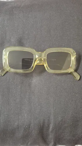 Óculos de sol retrô estilo vintage - armação transparente