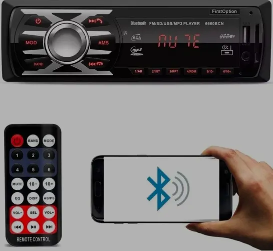Auto Rádio Automotivo Bluetooth MP3.