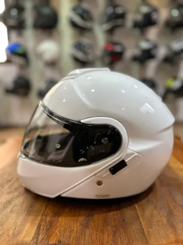 Capacete Shoei Articulado Neotec Branco Brilho