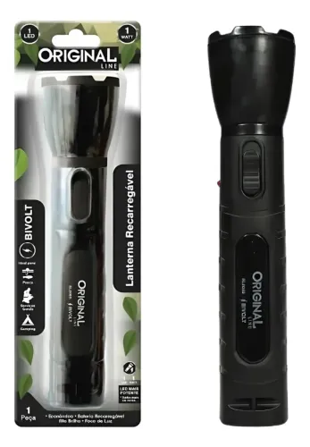 Lanterna Recarregável Led luz forte bivolt - Nova a pronta entrega