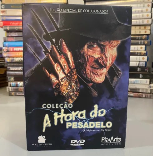 A Hora do Pesadelo Box DVD com Filmes 4, 5, 6 e 7 do Freddy Krueger / Original