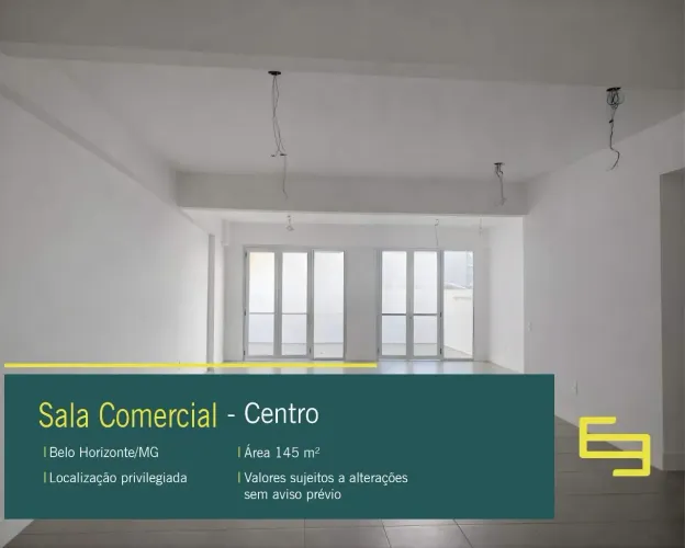 Sala comercial para alugar em BH, no Centro