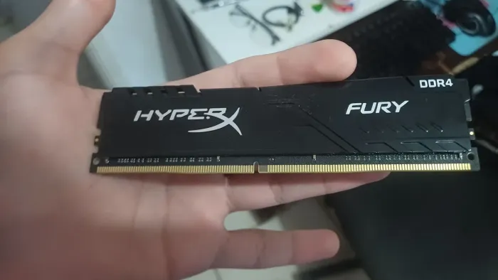 Memória RAM 8GB Kingston HyperX Fury 3200mhz para PC